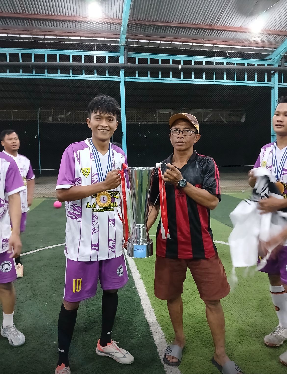 SC Storage futsal trophy presentation