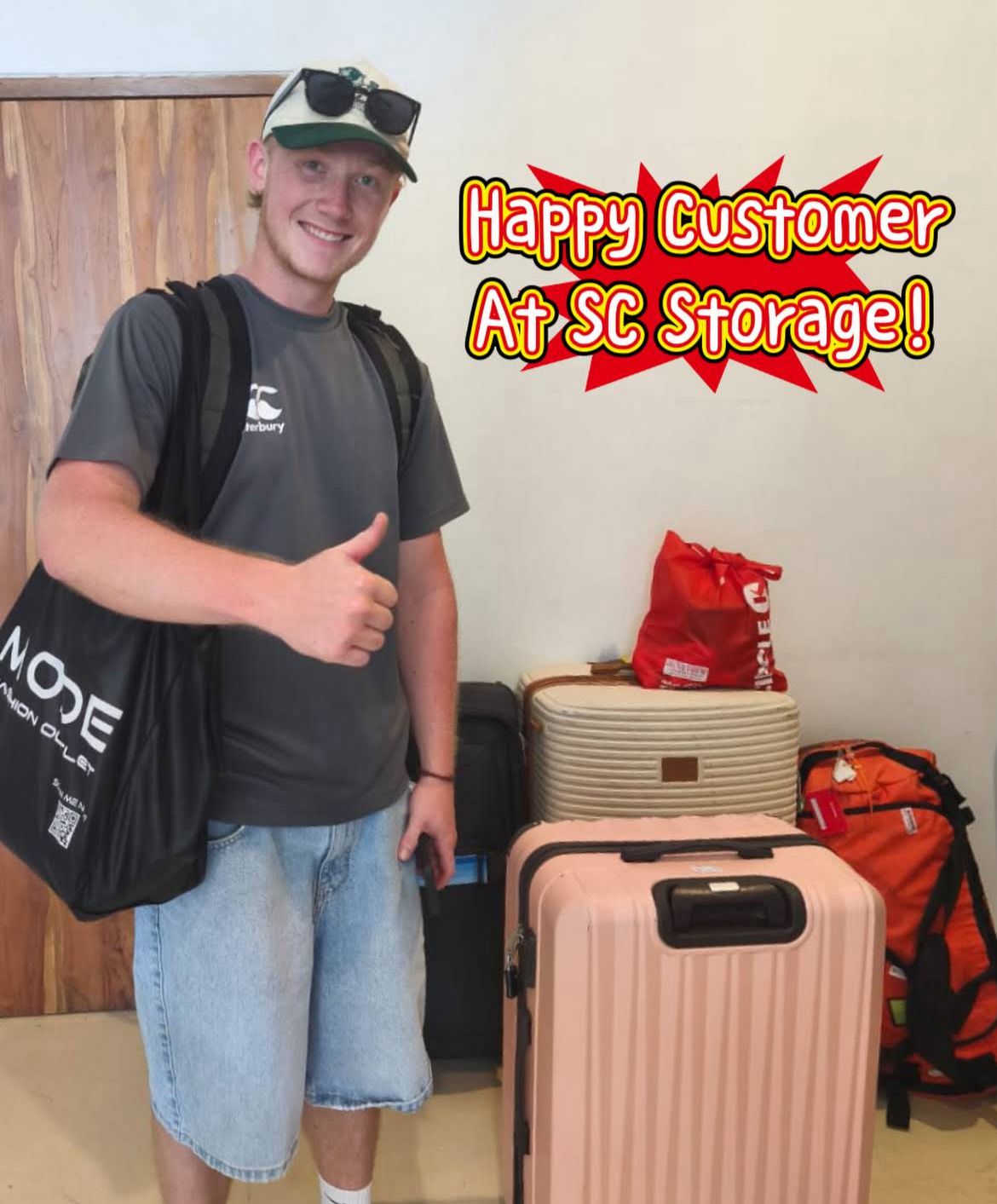 SC Storage happy customer free pickup Bali Canggu