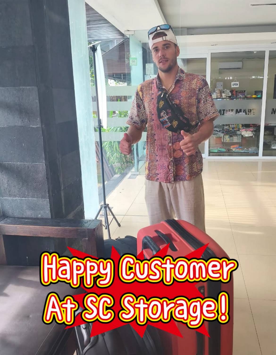 SC Storage customer luggage storage Bali